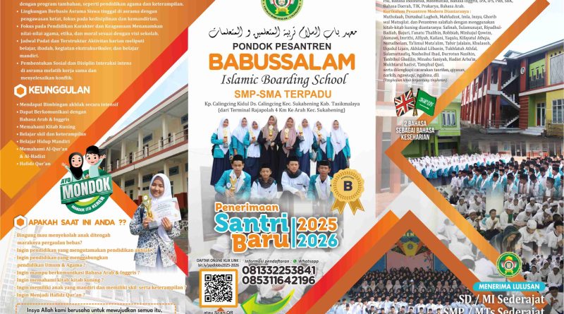 Informasi Penerimaan Peserta Didik Baru TP 2025/2026